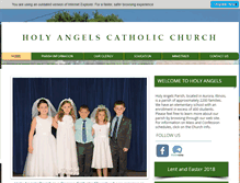 Tablet Screenshot of holy-angels.org